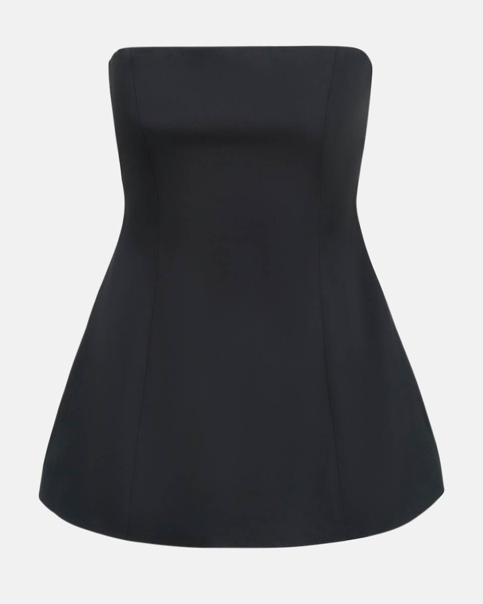 Silvia Strapless Peplum Top